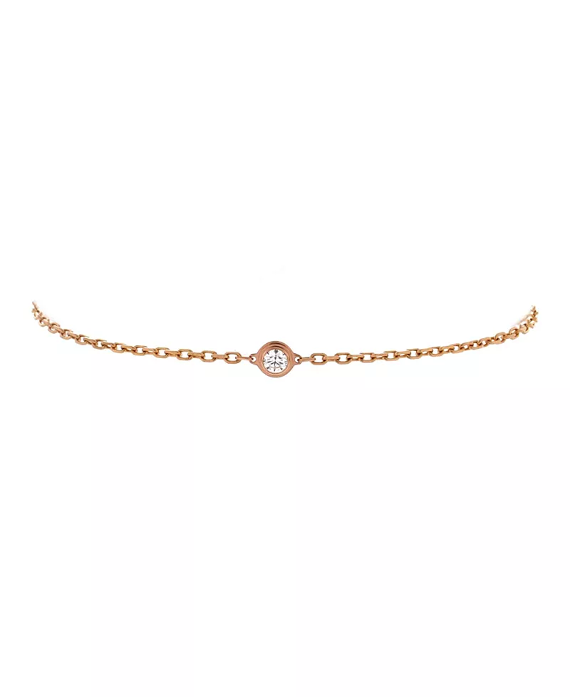 Pre-Owned Cartier Small D'Amour Bracelet 18K Rose Gold and Diamond