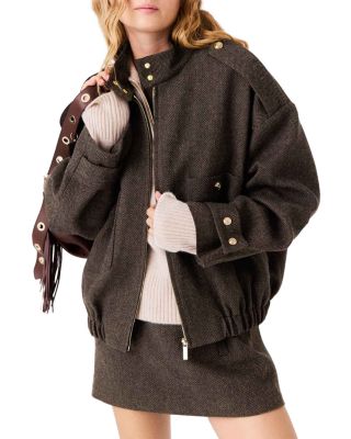 Herringbone Oversized Jacket 