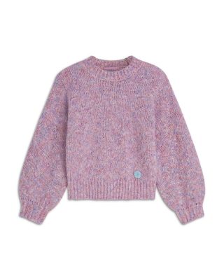 Girls' Blend Multi Color Dropped Shoulder Pullover Sweater - Little Kid, Big Kid
