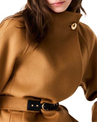 Wool Blend Belted Coat - thumbnail 7