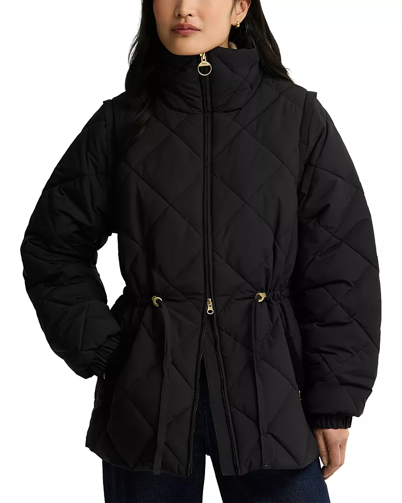 Barbour Tanfield Detachable Sleeve Puffer Coat