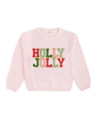Girls' Holly Jolly Patch Christmas Sweater - Big Kid