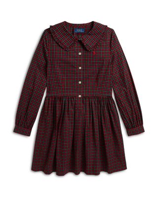 Girls' Plaid Cotton Poplin Shirtdress - Little Kid, Big Kid