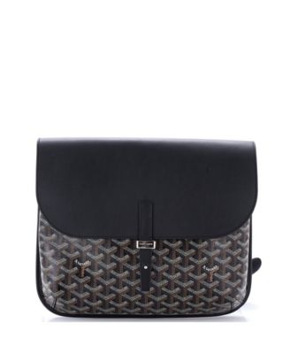 Coursier Messenger Bag Coated Canvas and Leather