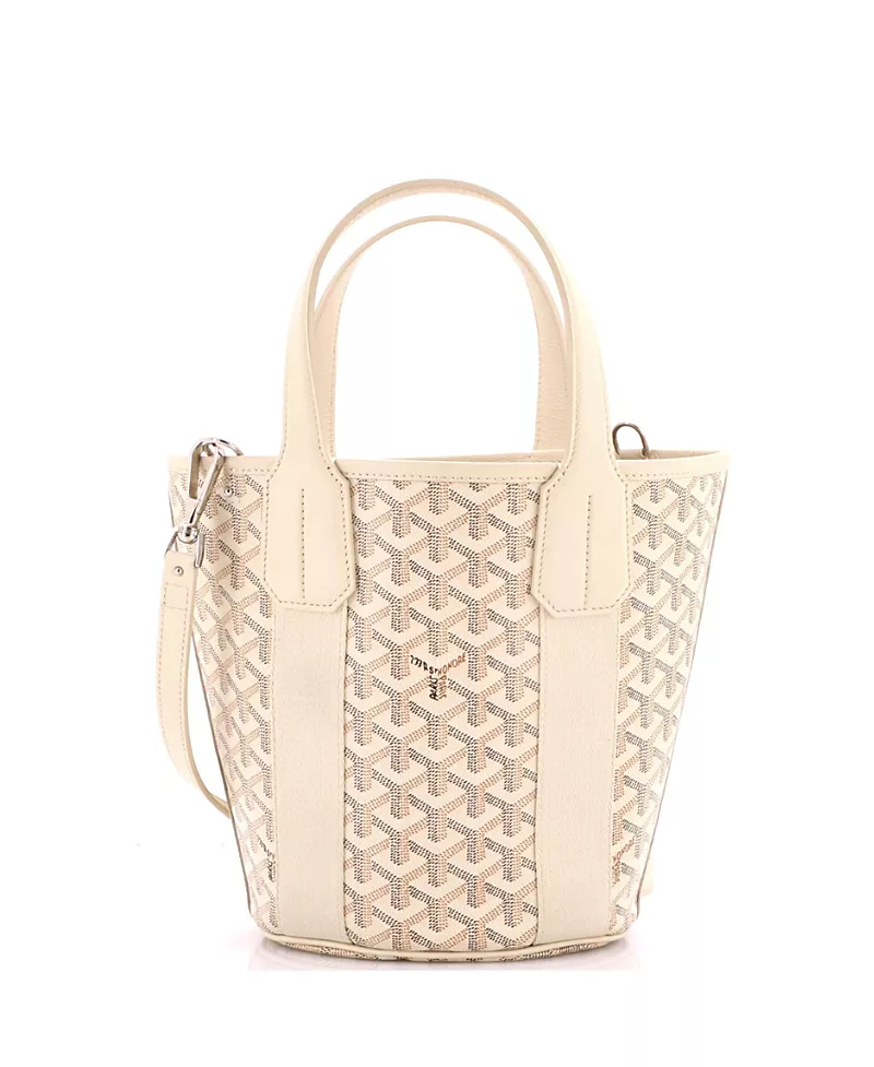 Pre-Owned Goyard Pm Belharra Tote Coated Canvas