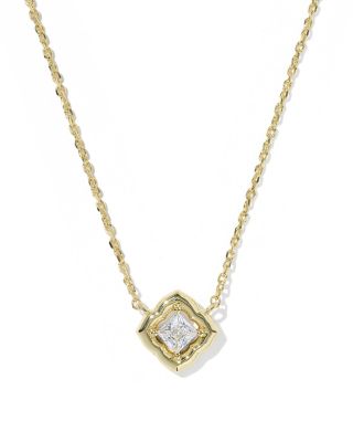 Mallory Crystal Pendant Necklace, 16"