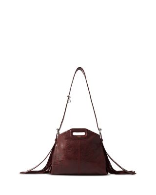 Miss M Mini Crackled Leather Crossbody