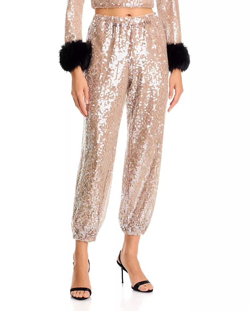 Wayf Flash High Rise Sequin Pants