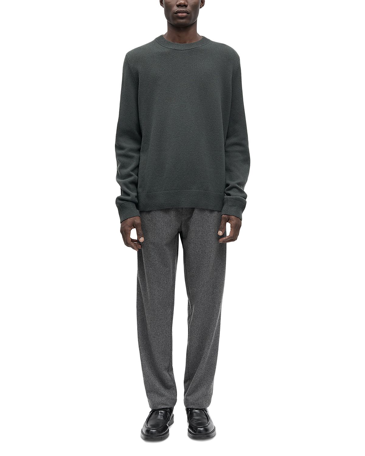 Samse Samse Sabertil Straight Fit Melange Trousers