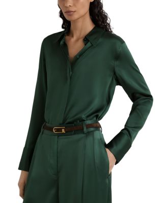 Ameira Silk Button Front Shirt 