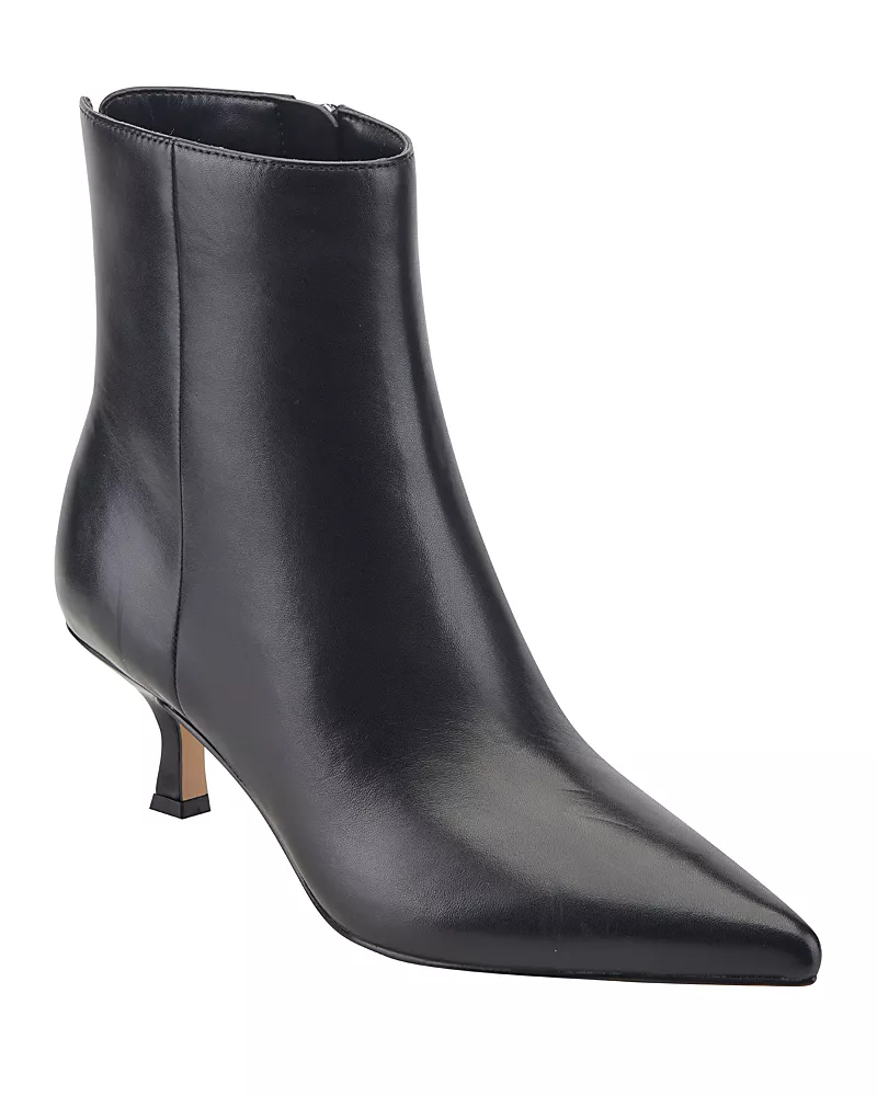 Marc Fisher Ltd. Women's Francy Leather Kitten Heel Ankle Boots