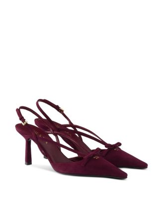  Women's Suede Slingback Pumps