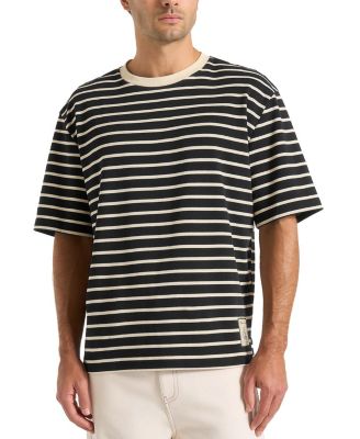Riley Unisex Striped Relaxed Fit Cotton T-shirt