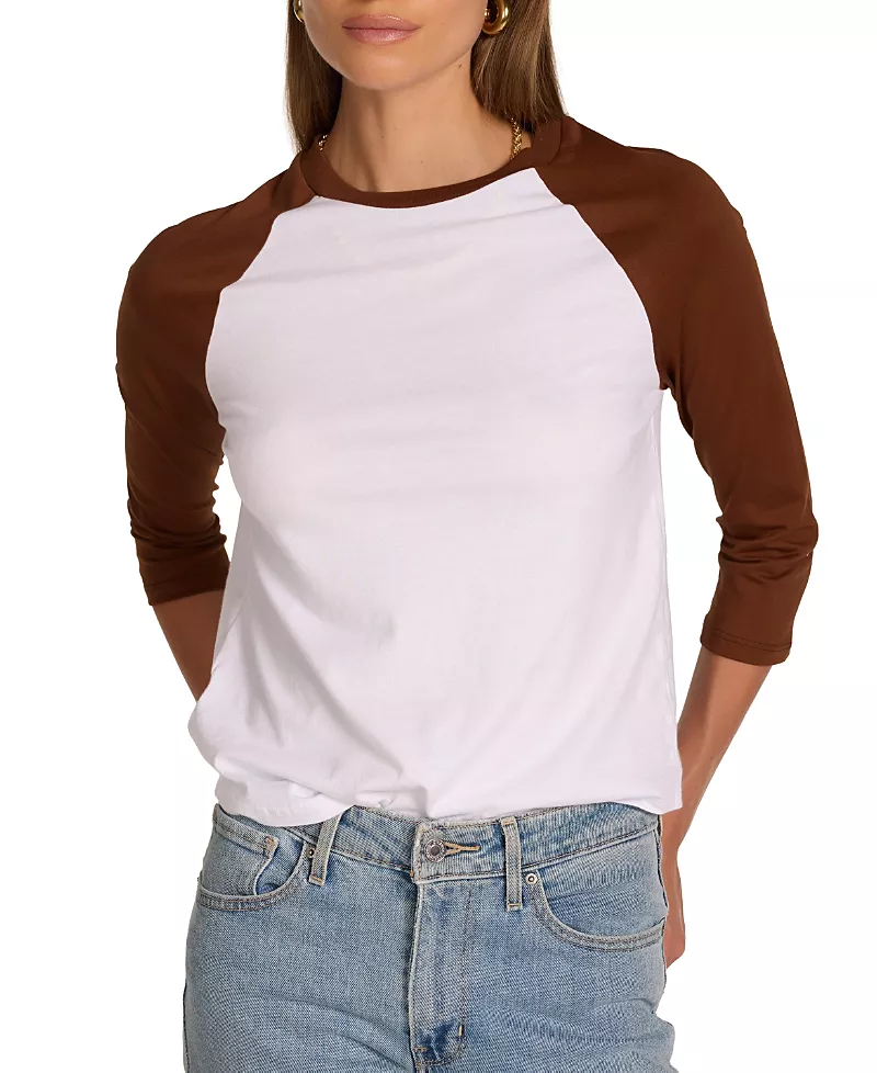 Michael Lauren Katya Raglan 3/4-Sleeve Tee