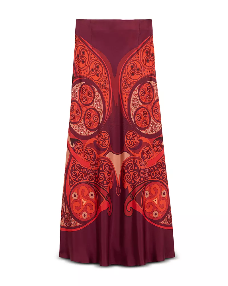 La DoubleJ Sleek Silk Skirt