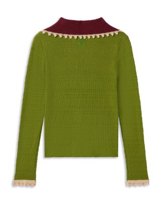 Picket Cotton & Cashmere Polo Sweater - thumbnail 2