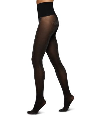 Soft Metallic Yoga Waist Tights
