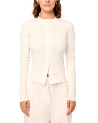 Ribbed Jersey Cardigan