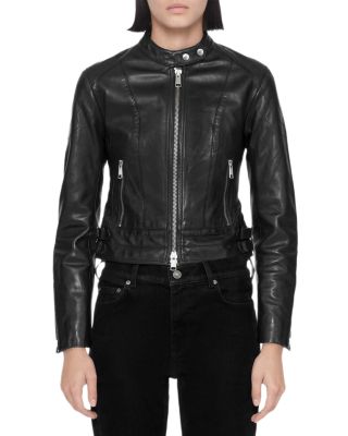 Comet Leather Slim Fit Moto Jacket