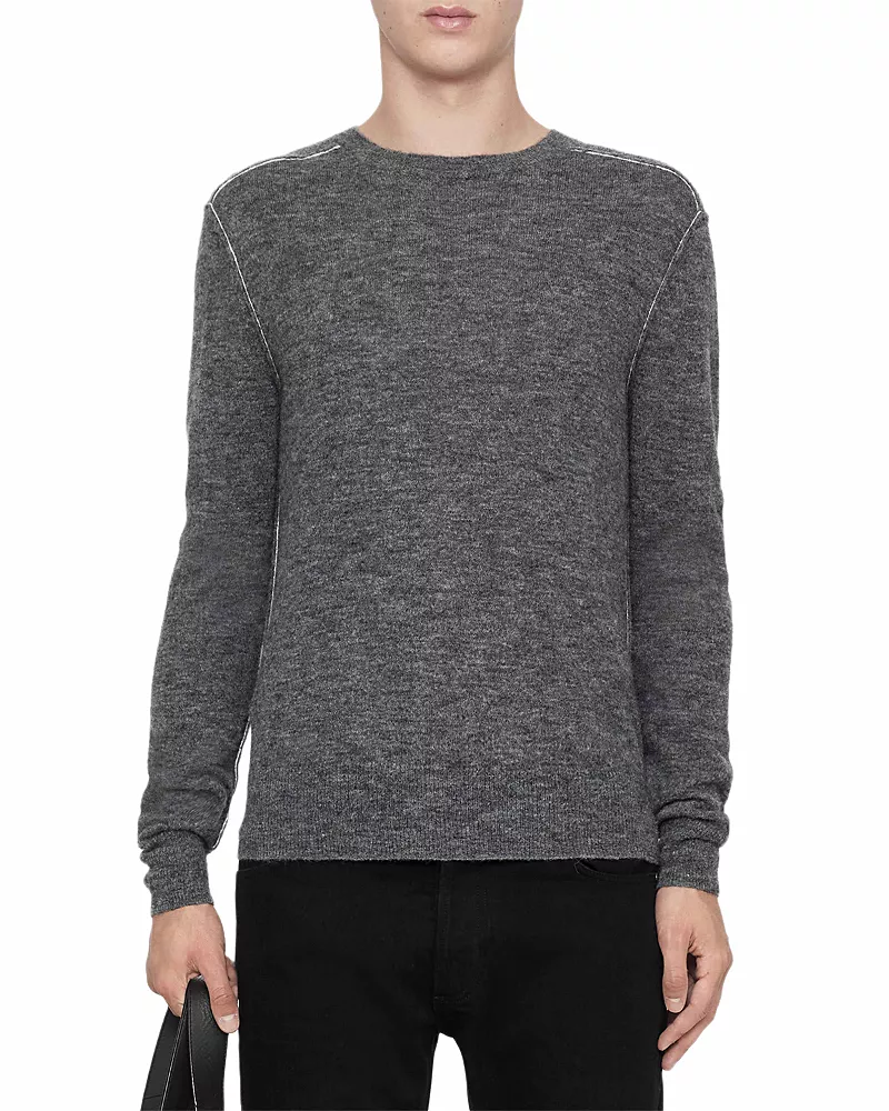 Allsaints Soren Raw Stitch Crewneck Sweater