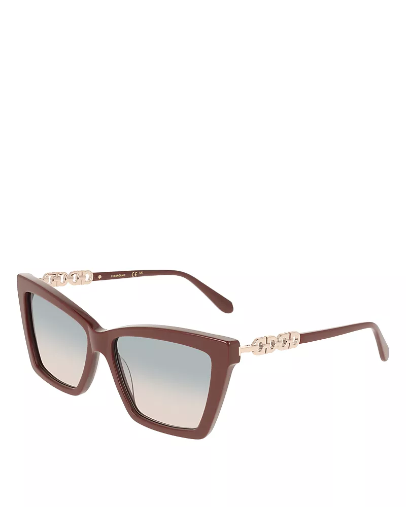 Ferragamo Cat Eye Sunglasses, 57mm