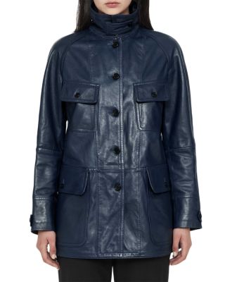 Roiya Leather Field Jacket