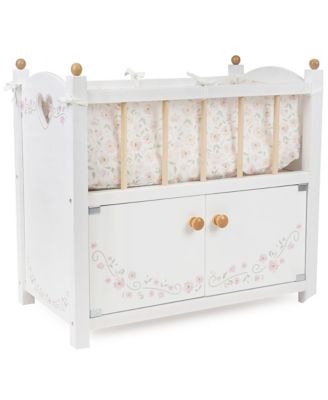  Little Flora 2 in 1 Wooden Doll Cabinet Bed, Ages 3+