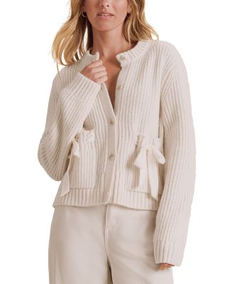 Selena Satin Tie Cardigan
