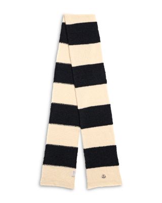 Stripe Logo Wool Blend Scarf