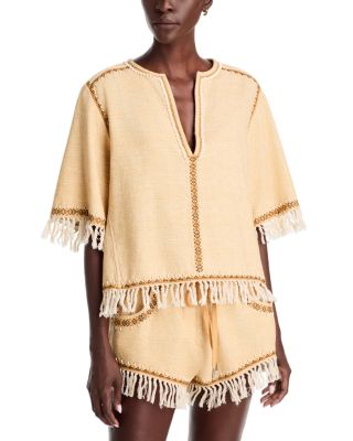 Cybele Cotton Fringe Top
