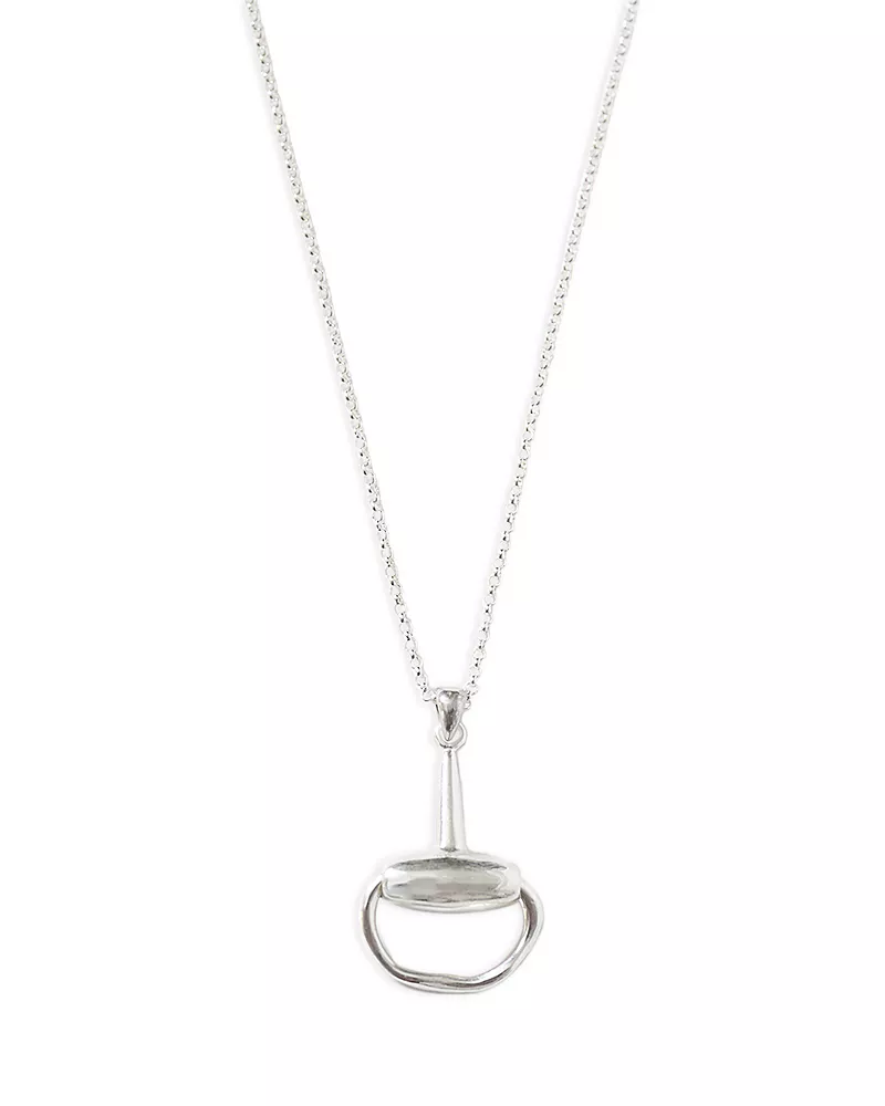 Chan Luu Horsebit Sterling Silver Pendant Necklace, 17