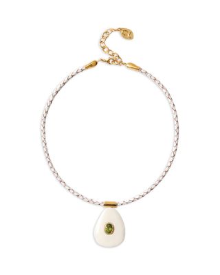 Pebble Gemstone Pendant Necklace, 15-17"