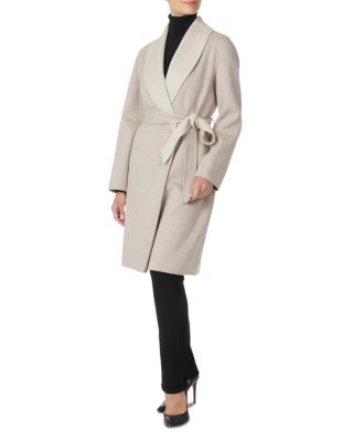 Sofia Cashmere Belted Wool & Cashmere Coat In Neutral