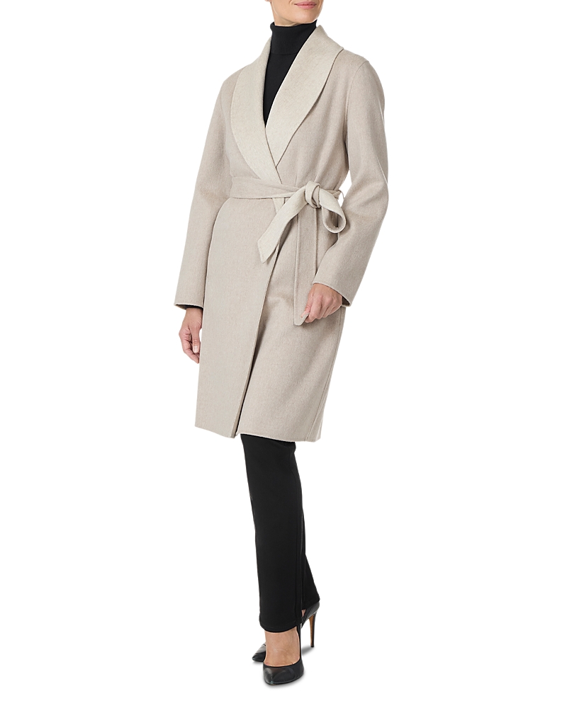 Sofia Cashmere Belted Wool & Cashmere Coat In Neutral