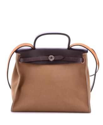 Herbag 31 Leather & Canvas Shoulder Bag