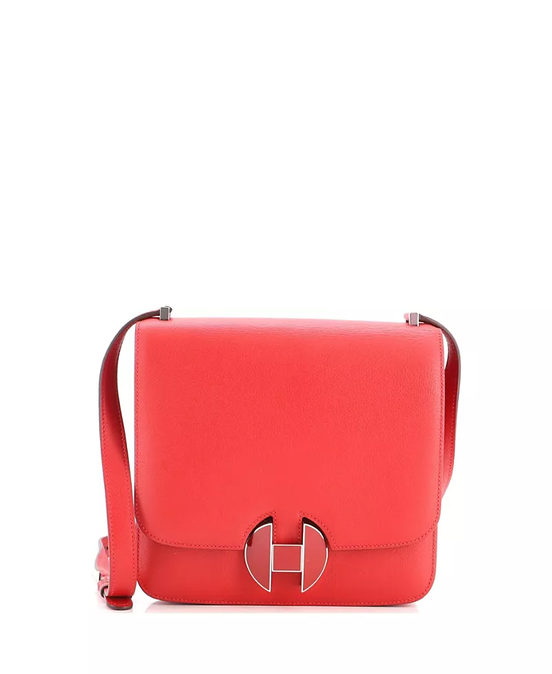 Pre-Owned HERMES 20 02 Evercolor Leather Shoulder Bag
