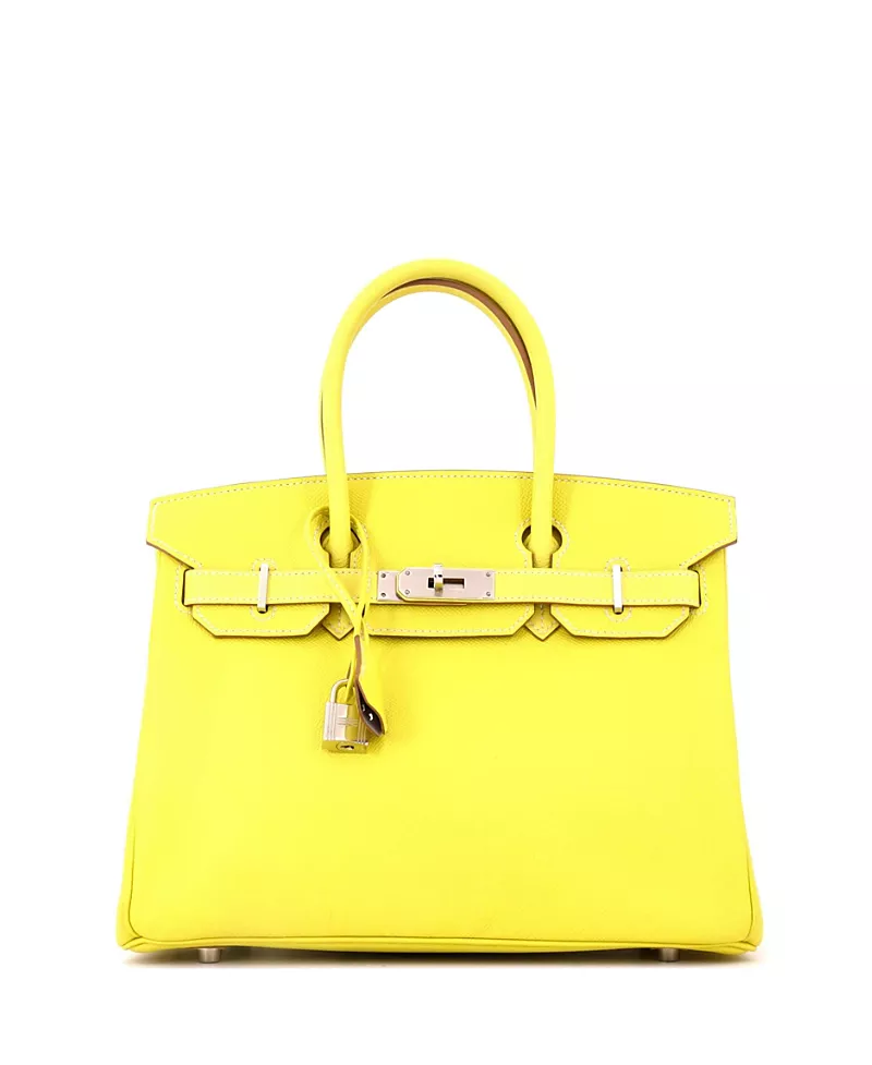 Pre-Owned HERMES Candy 30 Epsom Leather Satchel