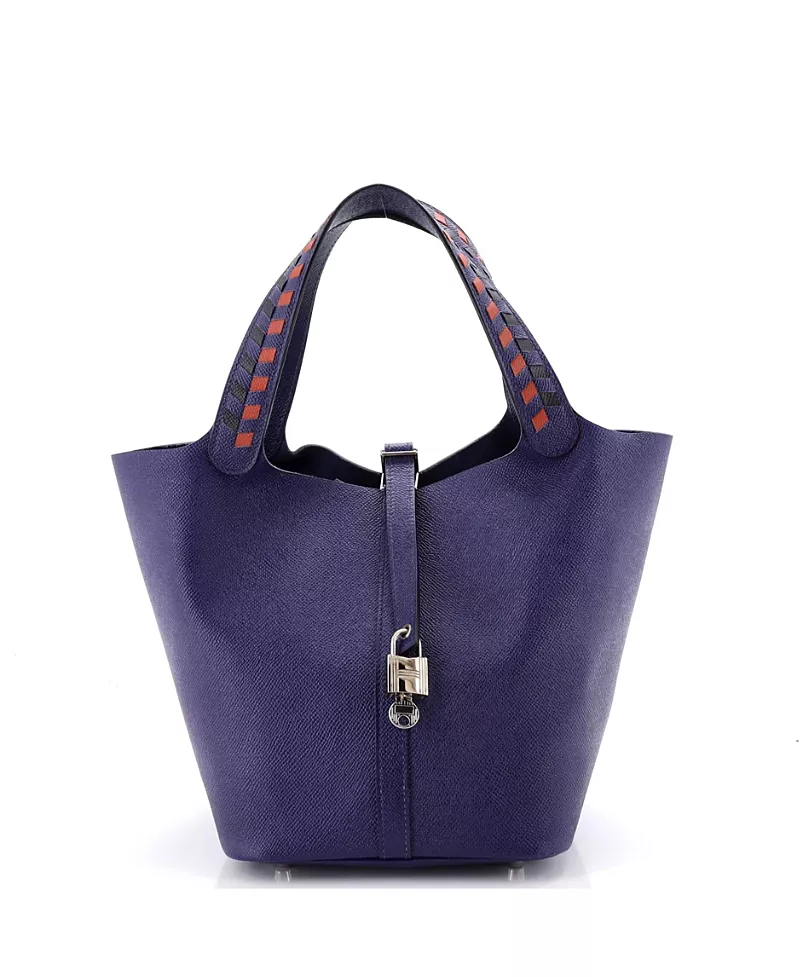 Pre-Owned HERMES Picotin Lock Mini Epsom Leather Bag