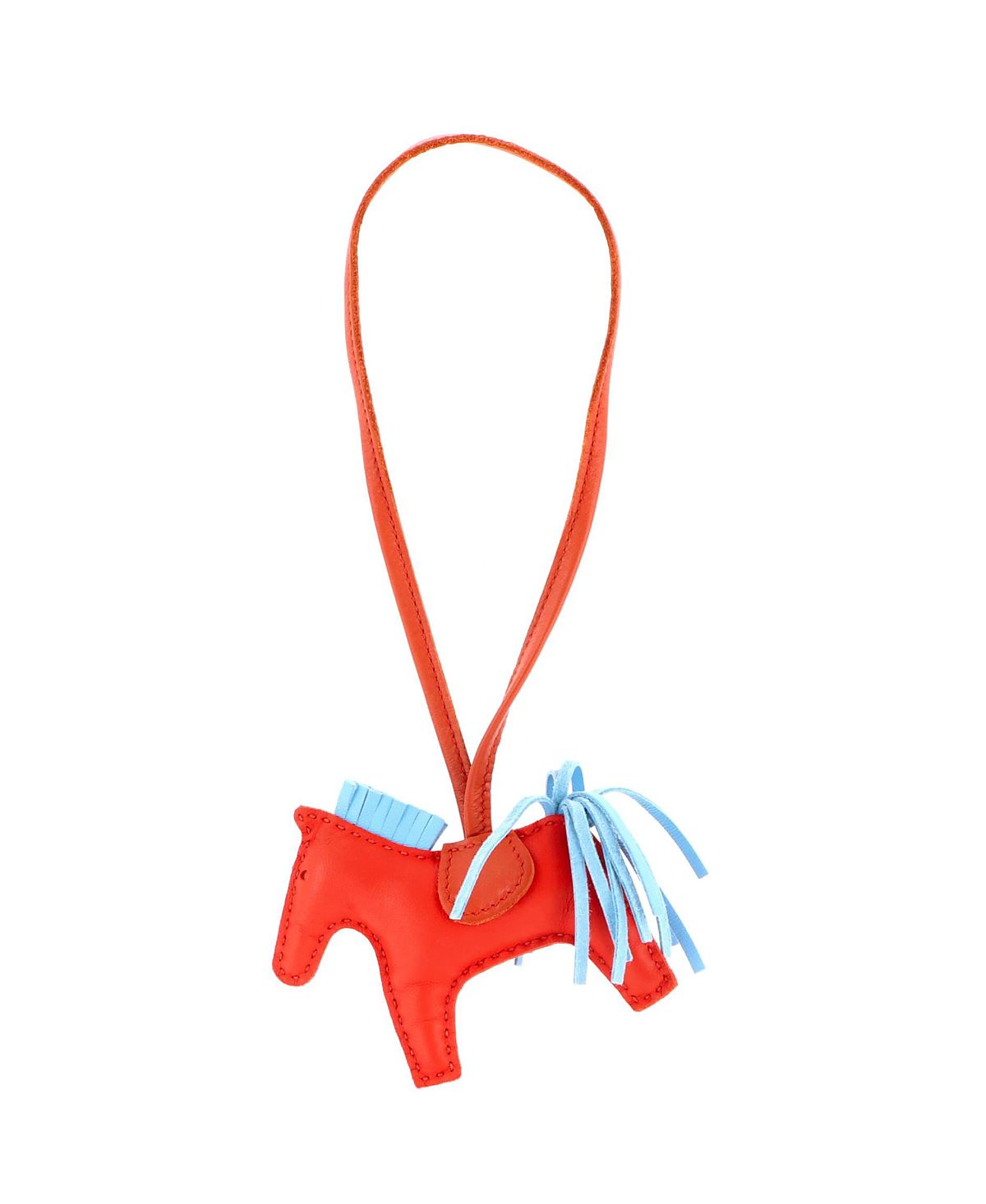 Pre-Owned HERMES Pm GriGri Rodeo Bag Charm Leather
