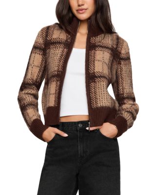Frostline Printed Zip Front Cardigan