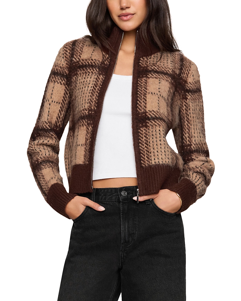 Z Supply Frostline Printed Zip Front Cardigan