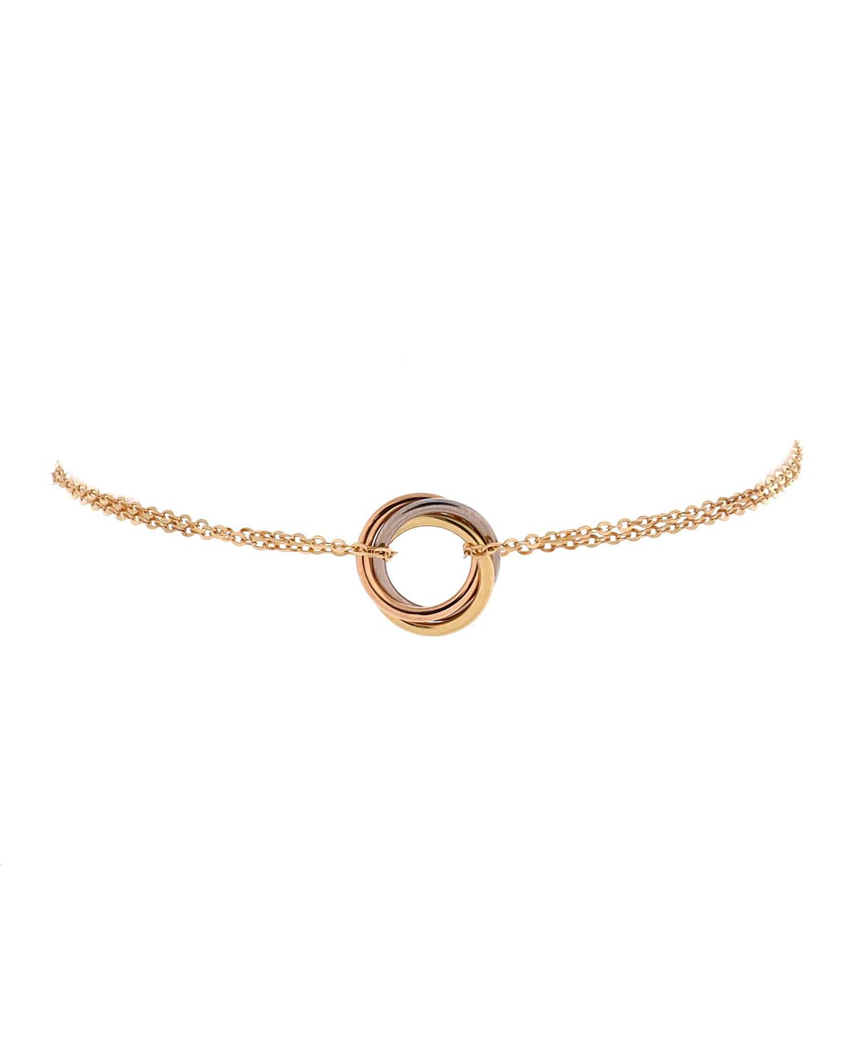 Pre-Owned Cartier Trinity Chain Bracelet 18K Tricolor