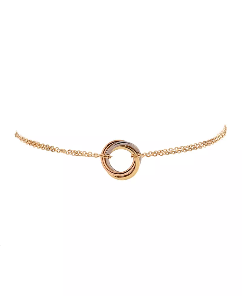 Pre-Owned Cartier Trinity Chain Bracelet 18K Tricolor Gold