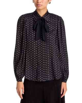 Julian Silk Blend Printed Blouse