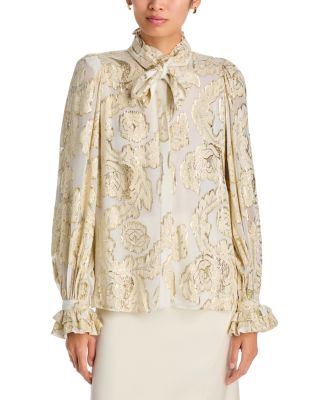 Niosha Tie Neck Blouse