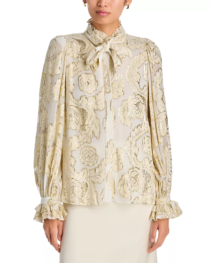 Kobi Halperin Niosha Tie Neck Blouse