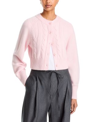 Rita Wool & Cashmere Cable Knit Cropped Cardigan