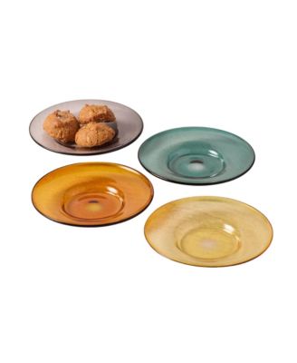  Niko Glass Plates, Set of 4