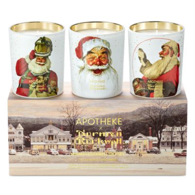 Norman Rockwell Petite Scented Candle Trio