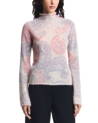 Alpaca Blend Mock Neck Sweater